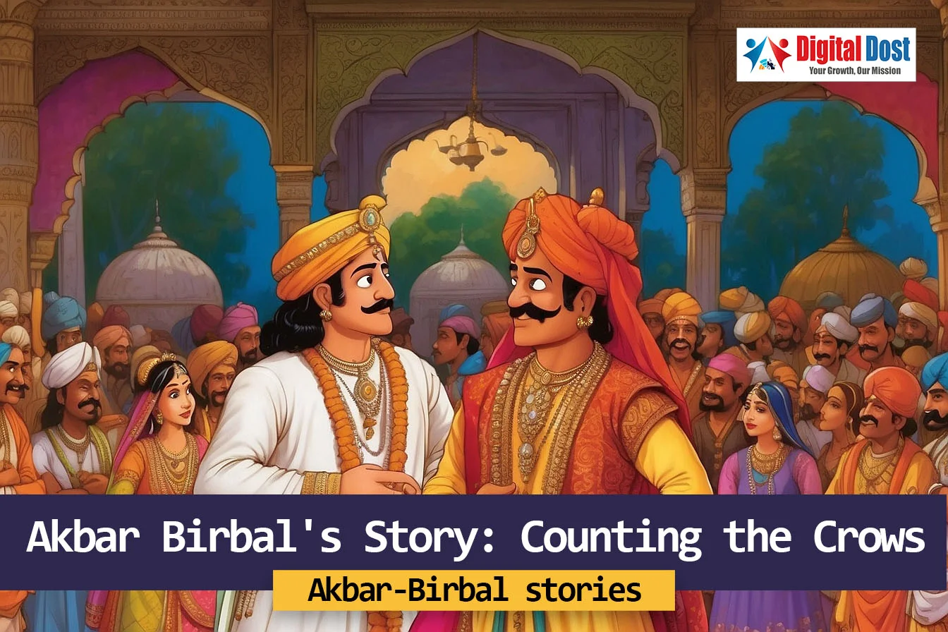 Akbar Birbals Story Counting The Crows