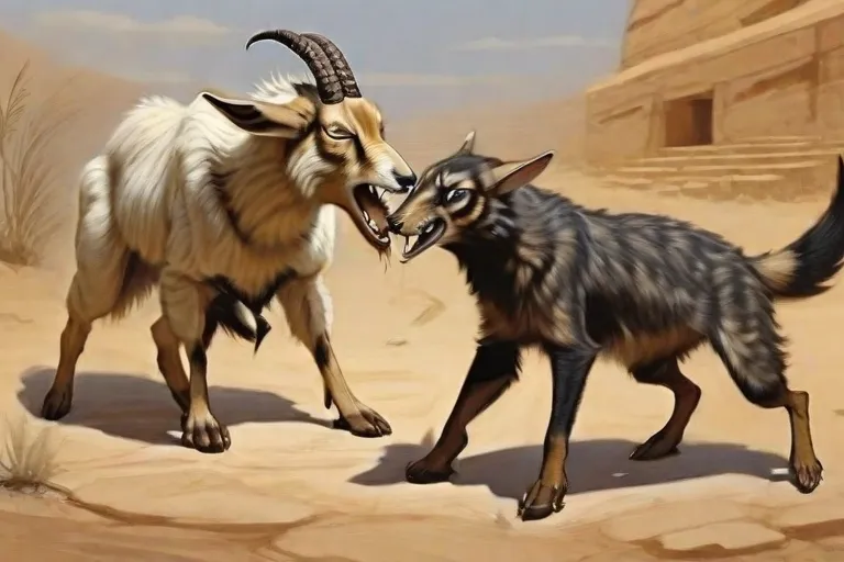 Fighting Goats And The Jackal Story In Hindi