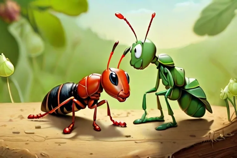 The Ant And The Grasshopper Story In Hindi