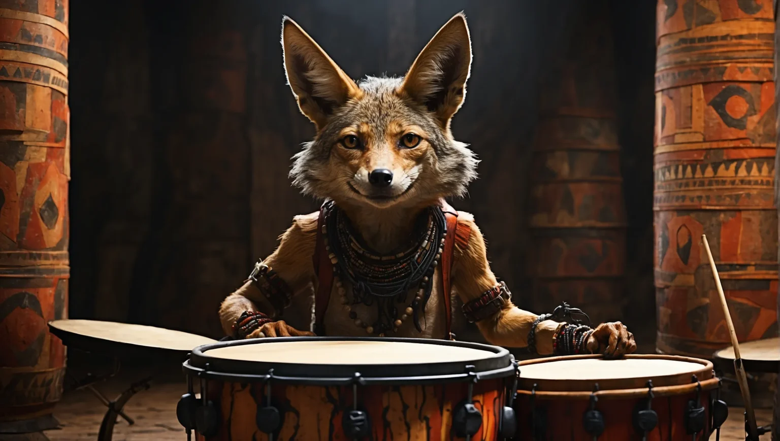 The Jackal And The Drum Story In Hindi