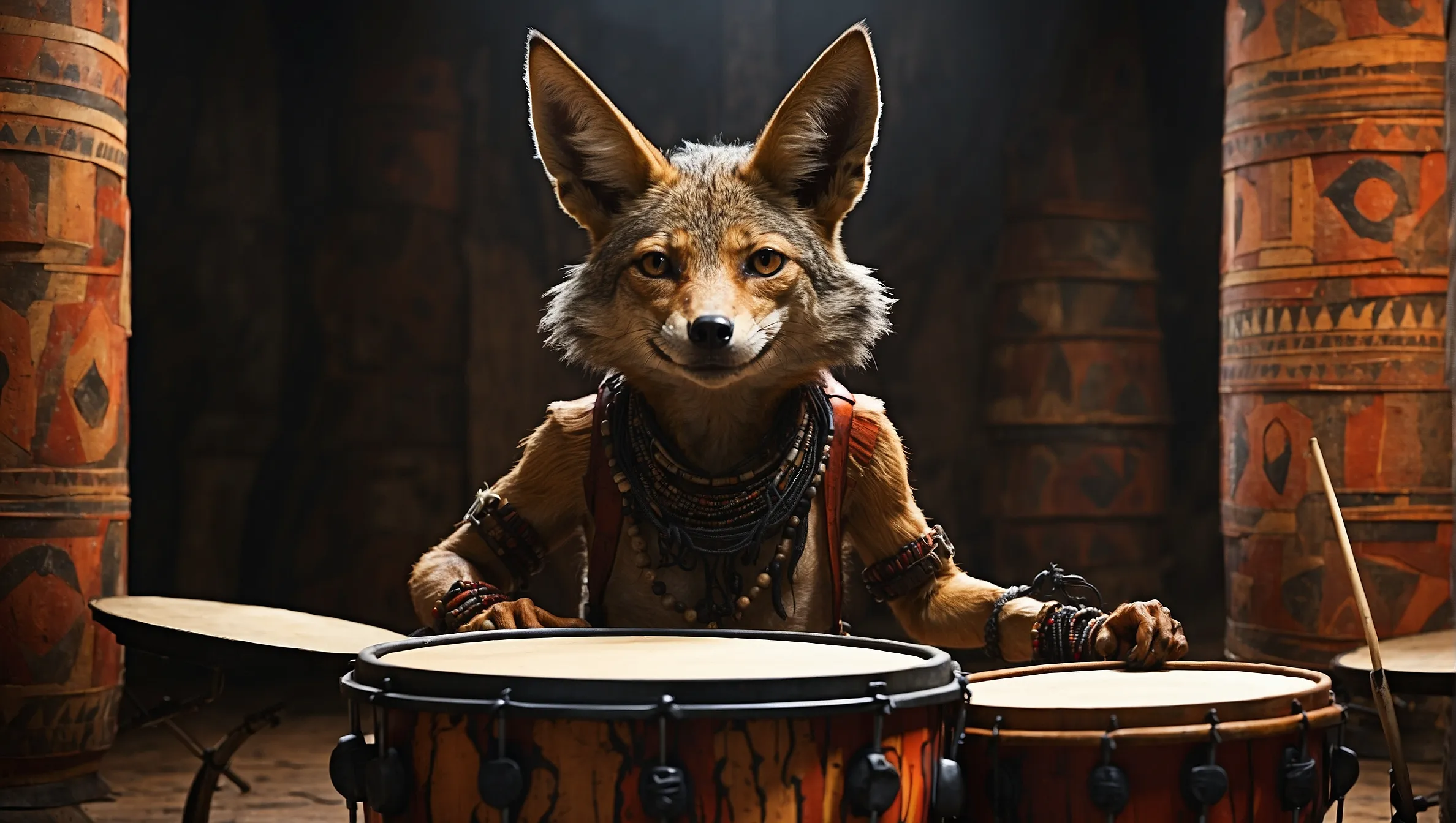 The Jackal And The Drum Story In Hindi