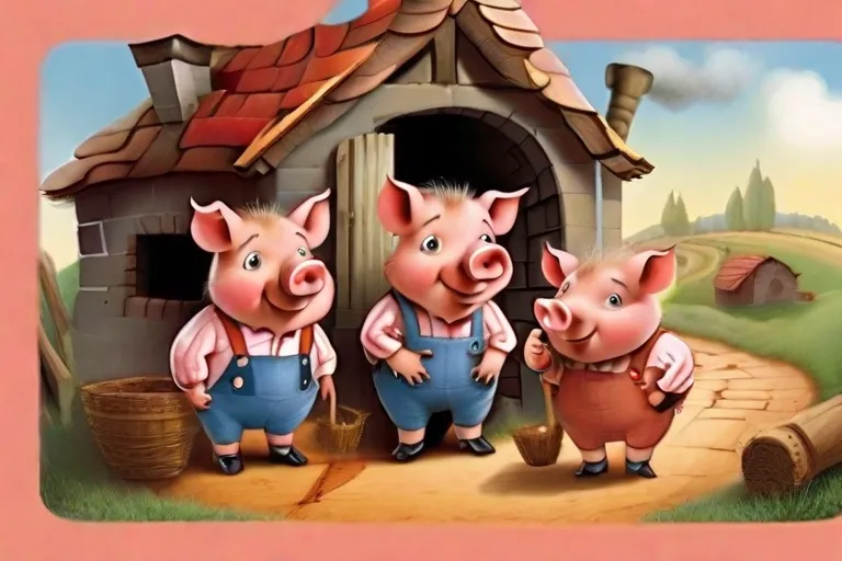 The Three Little Pigs Story In Hindi