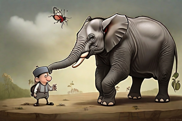 Story Of The Arrogant Elephant And The Ant