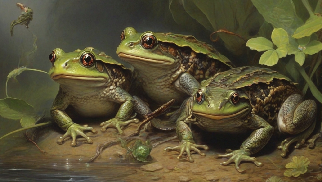 Frogs That Rode A Snake Story