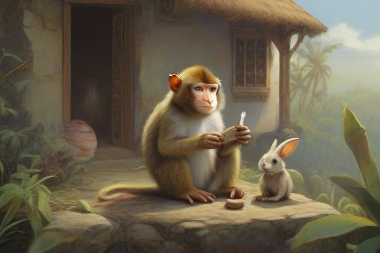 Monkey And Rabbit Story