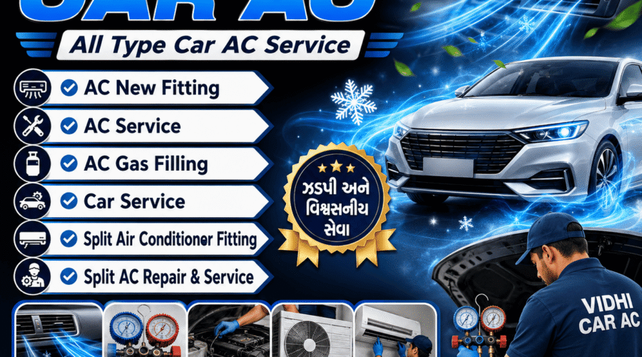 VIDHI CAR AC – તમારી કાર AC માટે વિશ્વાસપાત્ર સર્વિસ અને રિપેરિંગ સેન્ટર